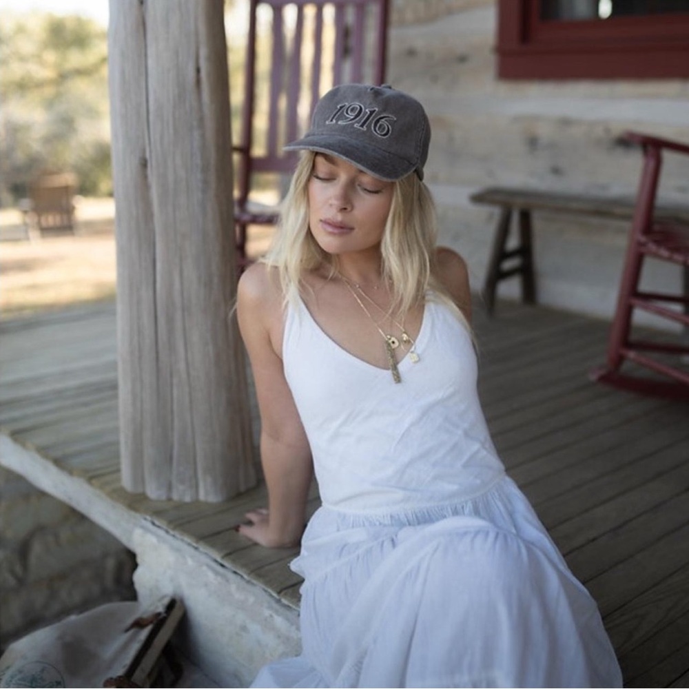 Classic Gray 1916 Embroidered Cap